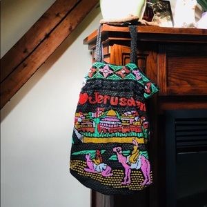 1970s beaded tote
